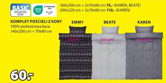 JYSK KOMPLET POŚCIELI Z KORY oferta