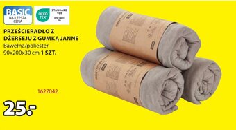 JYSK PRZEŚCIERADŁO Z DŻERSEJU Z GUMKĄ JANNE oferta