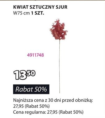 JYSK KWIAT SZTUCZNY SJUR oferta