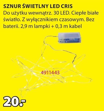JYSK SZNUR ŚWIETLNY LED CRIS oferta