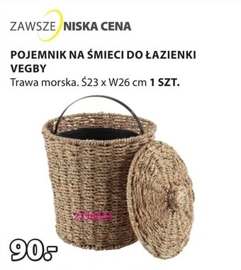 JYSK POJEMNIK NA ŚMIECI DO ŁAZIENKI VEGBY oferta