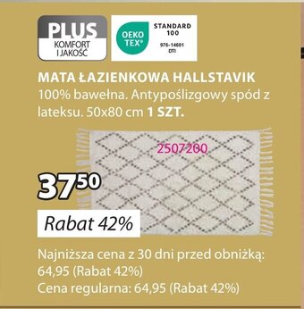 JYSK MATA ŁAZIENKOWA HALLSTAVIK oferta