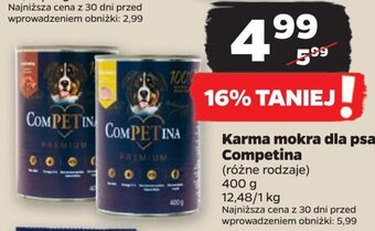 Netto Karma mokra dla psa Competina 400g oferta