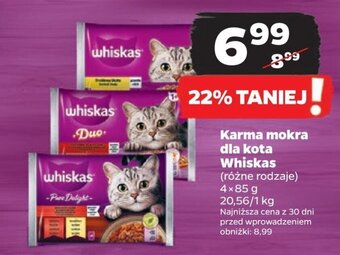 Netto Karma mokra dla kota Whiskas 4x85g oferta