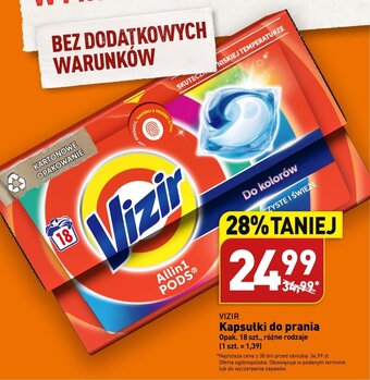 ALDI VIZIR Kapsułki do prania 18szt oferta