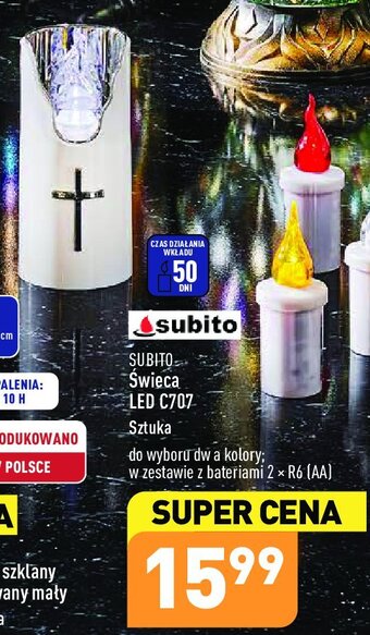 ALDI Świeca led c707 oferta