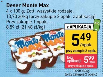 Stokrotka Deser Monte Max 4 x 100 g oferta