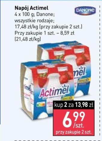 Stokrotka Napój Actimel 4 x 100 g oferta
