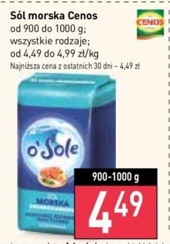 Stokrotka Sól morska Cenos 900-1000 g oferta
