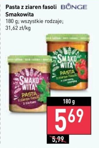 Stokrotka Pasta z ziaren fasoli Smakowita 180 g oferta