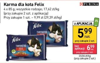 Stokrotka Karma dla kota Felix 4 x 85 g oferta