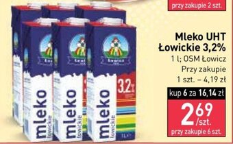 Stokrotka Mleko UHT Łowickie 3,2% 1 l oferta