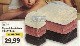Lidl LIVARNO Ręcznik kąpielowy 70 x 140 cm oferta