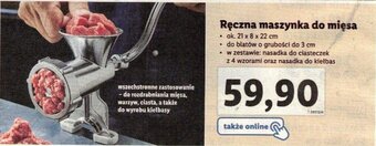 Lidl ERNESTO Ręczna maszynka do mięsa oferta