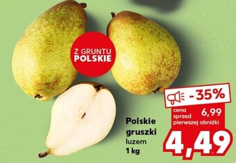 Kaufland Polskie gruszki 1 kg oferta