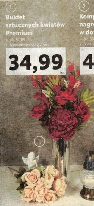 Lidl Bukiet sztucznych kwiatów Premium oferta