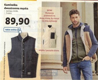 Lidl Kamizelka dwustronna męska oferta