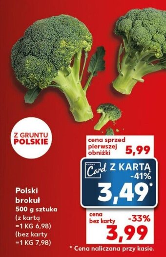 Kaufland Polski brokuł 500 g oferta