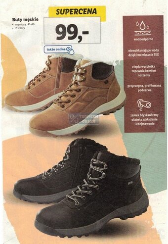 Lidl Buty męskie oferta