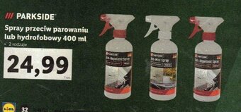Lidl PARKSIDE Spray przeciw parowaniu lub hydrofobowy 400 ml oferta