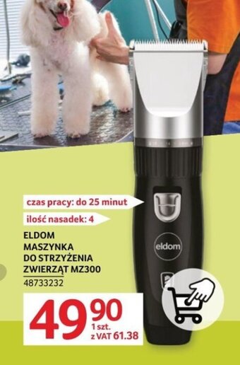 Selgros ELDOM MASZYNKA DO STRZYŻENIA ZWIERZĄT MZ300 oferta