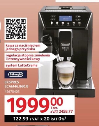 Selgros DeLonghi EKSPRES ECAM46.860.B oferta