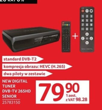 Selgros NEW DIGITAL TUNER DVB-TV 265HD SENIOR oferta