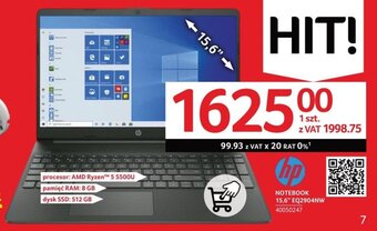 Selgros HP NOTEBOOK 15,6" EQ2904NW oferta