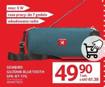 Selgros GEMBIRD GŁOŚNIK BLUETOOTH SPK-BT-17G oferta