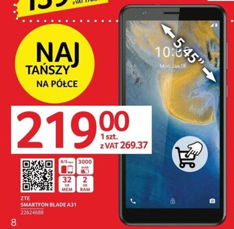 Selgros ZTE SMARTFON BLADE A31 oferta