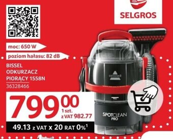 Selgros BISSEL ODKURZACZ PIORĄCY 1558N oferta