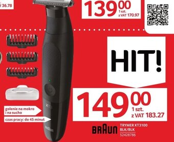 BRAUN TRYMER XT3100 BLK/BLK