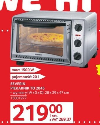 Selgros SEVERIN PIEKARNIK TO 2045 oferta