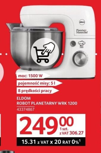 Selgros ELDOM ROBOT PLANETARNY WRK 1200 oferta