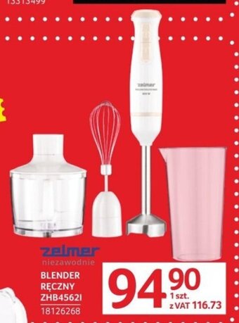 Selgros ZELMER BLENDER RĘCZNY ZHB45621 oferta