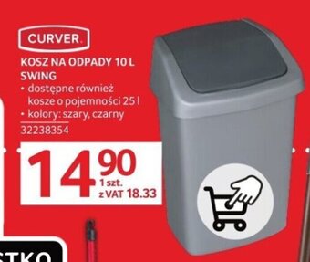 Selgros CURVER KOSZ NA ODPADY 10 L SWING oferta