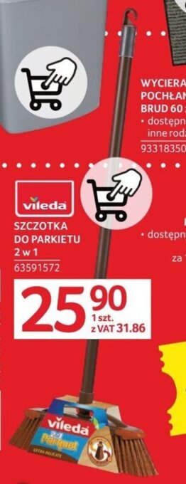 Selgros VILEDA SZCZOTKA DO PARKIETU 2w1 oferta