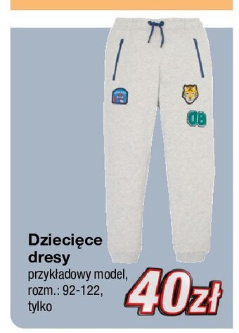 Spodnie dres dziecięce