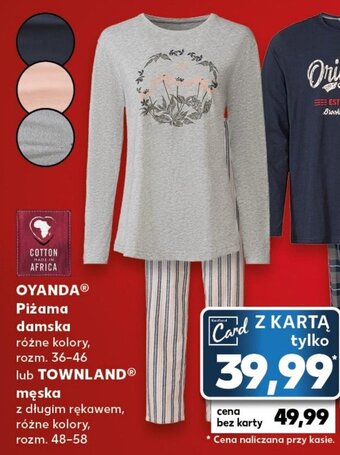 Kaufland OYANDA piżama damska rozm. 36-46 oferta