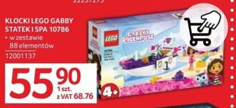 Selgros KLOCKI LEGO GABBY STATEK I SPA 10786 oferta