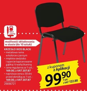 Selgros KRZESŁO IXOS BLACK oferta