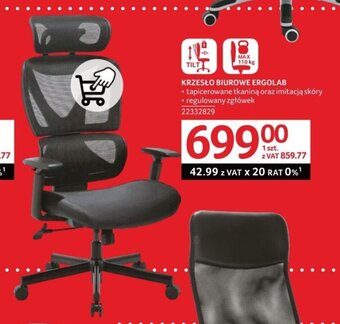 Selgros KRZESŁO BIUROWE ERGOLAB oferta