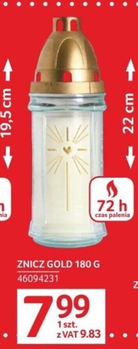 Selgros ZNICZ GOLD 180 G oferta