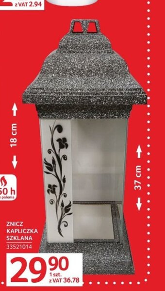Selgros ZNICZ KAPICZKA SZKLANA oferta