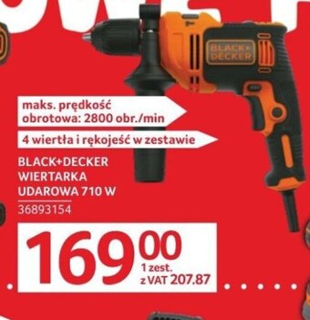 Selgros BLACK+DECKER WIERTARKA UDAROWA 710 W oferta