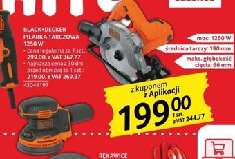 Selgros BLACK+DECKER PILARKA TARCZOWA 1250 W oferta