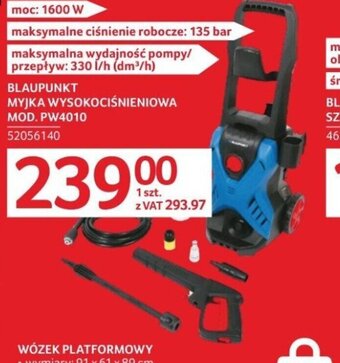Selgros BLAUPUNKT MYJKA WYSOKOCIŚNIENIOWA MOD. PW4010 oferta