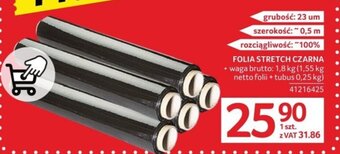 Selgros FOLIA STRETCH CZARNA oferta