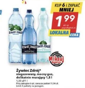 Lewiatan Żywiec Zdrój 1,5l oferta