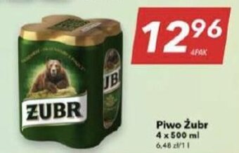 Lewiatan Piwo Żubr 4 x 500 ml oferta